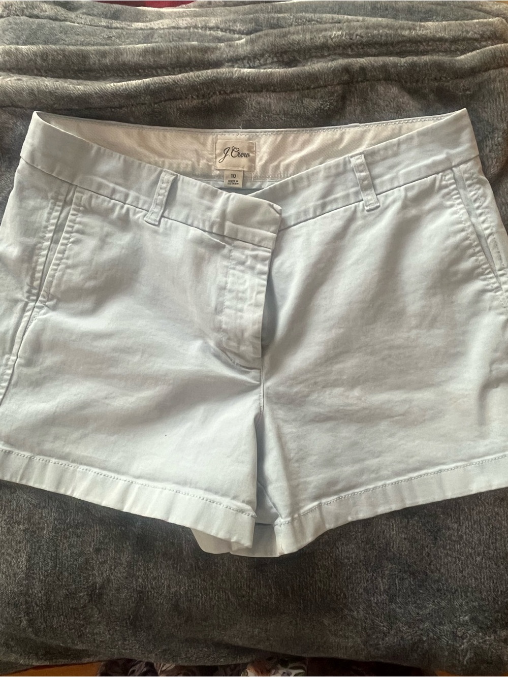 J. Crew Pale Blue Cotton Chino Bermuda Shorts